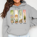 Women's Inspirational Hoodie Keep Going Keep Growing Plant Graphic Sweatshirt