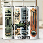 Vintage Off-Road Vehicle Tumbler Set, Adventure Mountain Travel Insulated Cups, Unique Gift for Car Enthusiasts