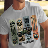 Vintage Off-Road Adventure T-Shirt, Rock Climbing Jeep Graphic Tee, Outdoor Enthusiast Gift for Men