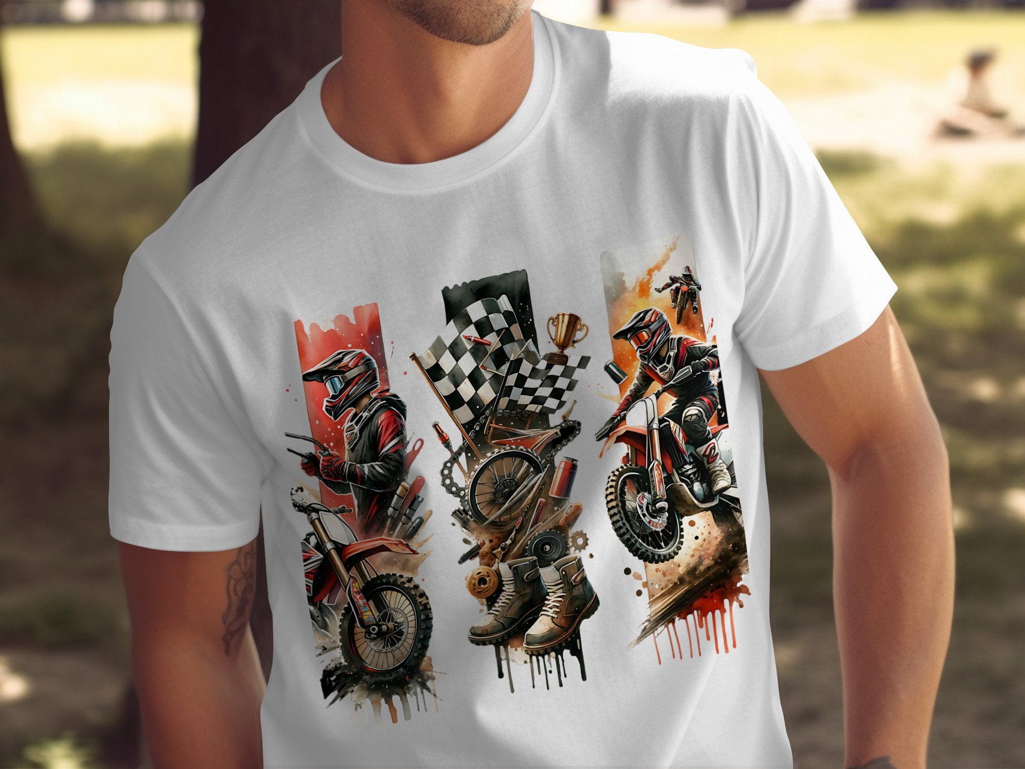 Men's Vintage Motorcycle Rally T-Shirt, Classic Bike Race Graphic Tee, Motorcross Event Shirt