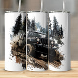 Off-Road Adventure Jeep Tumbler, Stainless Steel Travel Mug, Insulated Camping Drinkware, Outdoor Enthusiast Gift Idea