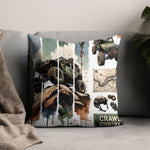 Off-Road Adventure Throw Pillow, 4x4 Truck Art Cushion, Crawl Country Comic Style, Home Decor, Unique Gift for Car Enthusiasts