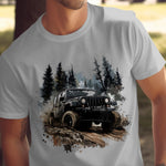 Men's Off-Road Jeep Graphic T-Shirt, Adventure Outdoor Tee, Nature Print, Casual Summer Top, Unique Gift for Him