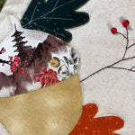 Acorn appliqué mini quilt