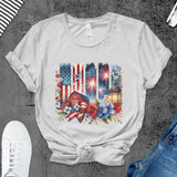 4th of July Brushstroke PNG Patriotic Sublimation Design 300 DPI Digital File coquette bow patriotic png highland cow fireworks brushstroke