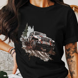 "Off-Road Jeep Mud Adventure PNG, 4x4 Truck Sublimation, Jeep Lover Clipart, Overlanding Digital Download, Muddy Trail PNG Design"