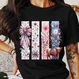 4th of July Brushstroke PNG Patriotic Sublimation Design 300 DPI Digital File coquette bow patriotic png highland cow fireworks brushstroke