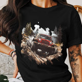 "Off-Road Jeep Mud Adventure PNG, 4x4 Truck Sublimation, Jeep Lover Clipart, Overlanding Digital Download, Muddy Trail PNG Design"