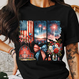 4th of July Brushstroke PNG Patriotic Sublimation Design 300 DPI Digital File coquette bow patriotic png highland cow fireworks brushstroke