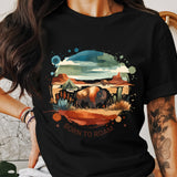 Born to Roam PNG, Watercolor Adventure Brushstroke Design, Vanlife Mountains Tent Clipart, Camping Sublimation Digital Download