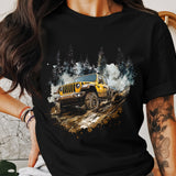 "Off-Road Jeep Mud Adventure PNG, 4x4 Truck Sublimation, Jeep Lover Clipart, Overlanding Digital Download, Muddy Trail PNG Design"