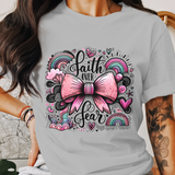 Faith Over Fear PNG Digital File 300 DPI Sublimation Design for Shirts Tumblers Stickers Pillows Notebooks Glass Can Cups Crafts