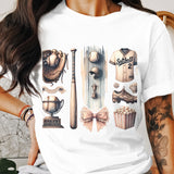 Baseball Coquette PNG, Vintage Brushstroke Baseball Sublimation, Softball Sports Aesthetic PNG, Game Day Tumbler Shirt Design Digital Download