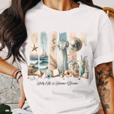 Salty Air & Summer Dreams PNG, Beach Brushstroke Sublimation, 20oz Tumbler Wrap, Coastal Summer Sublimation Design, Digital Download