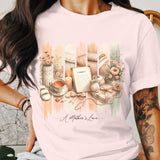 A Mother's Love Brushstroke PNG, Sublimation Design, 300 DPI Digital Download, Tumbler Wrap, Mug, T-Shirt, Mother's Day Gift