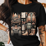 4 Wheeler Brushstroke PNG ATV Sublimation Design 300 DPI Digital Download for Tumblers Mugs T-Shirts Stickers Ornaments Earrings Crafts