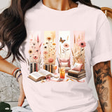 Cozy Book Lover PNG, Brushstroke Sublimation, Reading Tumbler Wrap, Bookish Sublimation Design, Digital Download, Bookworm Clipart