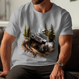 "Off-Road Jeep Mud Adventure PNG, 4x4 Truck Sublimation, Jeep Lover Clipart, Overlanding Digital Download, Muddy Trail PNG Design"