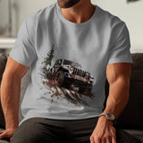 "Off-Road Jeep Mud Adventure PNG, 4x4 Truck Sublimation, Jeep Lover Clipart, Overlanding Digital Download, Muddy Trail PNG Design"