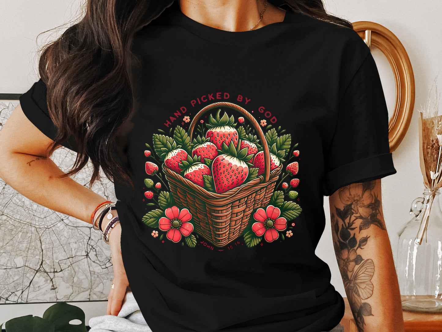 Hand Picked By God Png, Summer Camp Kids Sublimation Design, Girly Strawberry Png, Bible Verses Png, Christian Png, Religious Clipart
