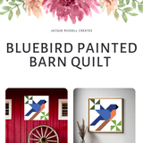 Traditional Bluebird Quilt Block Pattern - Digital Download with 12x12, 24x24, and 48x48 Sizes, Barn Quilt DIY PDF Design