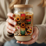 Jesus and Chickens PNG, Chicken Lover Digital Design, Jesus Lover Png, Country Girl who loves chickens sublimation design for Tumblers, Tees