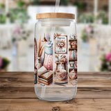 Cozy Book Lover PNG, Brushstroke Sublimation, Reading Tumbler Wrap, Bookish Sublimation Design, Digital Download, Bookworm Clipart