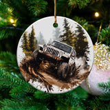 "Off-Road Jeep Mud Adventure PNG, 4x4 Truck Sublimation, Jeep Lover Clipart, Overlanding Digital Download, Muddy Trail PNG Design"
