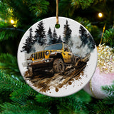 "Off-Road Jeep Mud Adventure PNG, 4x4 Truck Sublimation, Jeep Lover Clipart, Overlanding Digital Download, Muddy Trail PNG Design"