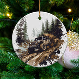 "Off-Road Jeep Mud Adventure PNG, 4x4 Truck Sublimation, Jeep Lover Clipart, Overlanding Digital Download, Muddy Trail PNG Design"