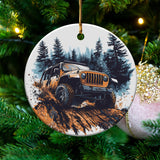 "Off-Road Jeep Mud Adventure PNG, 4x4 Truck Sublimation, Jeep Lover Clipart, Overlanding Digital Download, Muddy Trail PNG Design"