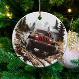 "Off-Road Jeep Mud Adventure PNG, 4x4 Truck Sublimation, Jeep Lover Clipart, Overlanding Digital Download, Muddy Trail PNG Design"