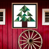 Christmas Tree Quilt Block Barn Quilt - Digital Download, Festive DIY Wall Art Pattern, Holiday Home Decor, Quilting Project, Instant PDF
