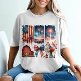 4th of July Brushstroke PNG Patriotic Sublimation Design 300 DPI Digital File coquette bow patriotic png highland cow fireworks brushstroke