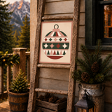 Holiday Heirloom Printed Barn Quilt Pattern | Christmas Ornament