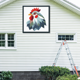 Chicka Barn Quilt Pattern – Modern Chicken Quilt Block Design (3 Sizes Included)