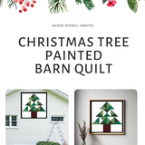 Christmas Tree Quilt Block Barn Quilt - Digital Download, Festive DIY Wall Art Pattern, Holiday Home Decor, Quilting Project, Instant PDF