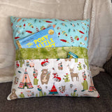 Double Pocket Reading Pillow Sewing Pattern PDF