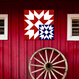 Echo Star Barn Quilt Pattern | Layered Design, Neutral Palette (PDF + SVG Download)