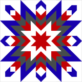 Fireworks Barn Quilt Pattern | Patriotic Star Design | Digital Download | DIY Quilt Block | Farmhouse Decor | Instant Download