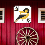 Modern Finch Quilt Block Pattern - Digital Download PDF in 12x12, 24x24, and 48x48 Sizes for DIY Barn Quilt Decor