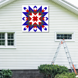 Fireworks Barn Quilt Pattern | Patriotic Star Design | Digital Download | DIY Quilt Block | Farmhouse Decor | Instant Download