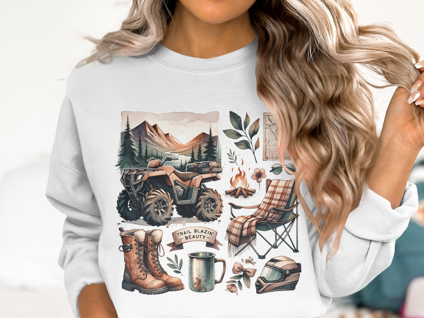 4 Wheeler Brushstroke PNG ATV Sublimation Design 300 DPI Digital Download for Tumblers Mugs T-Shirts Stickers Ornaments Earrings Crafts