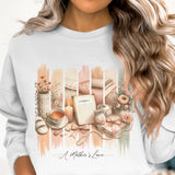 A Mother's Love Brushstroke PNG, Sublimation Design, 300 DPI Digital Download, Tumbler Wrap, Mug, T-Shirt, Mother's Day Gift