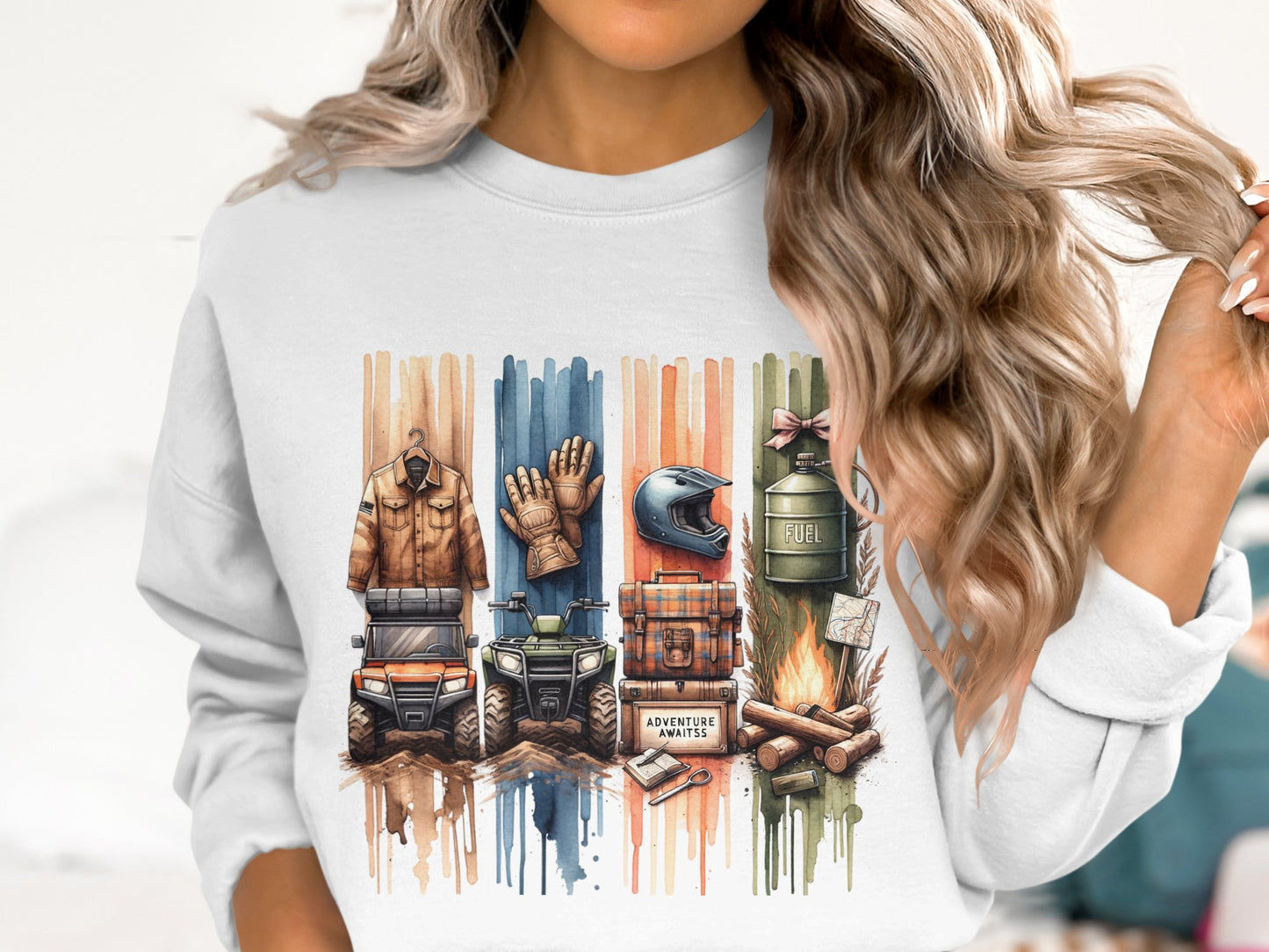 4 Wheeler Brushstroke PNG ATV Sublimation Design 300 DPI Digital Download for Tumblers Mugs T-Shirts Stickers Ornaments Earrings Crafts