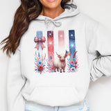 4th of July Brushstroke PNG Patriotic Sublimation Design 300 DPI Digital File coquette bow patriotic png highland cow fireworks brushstroke
