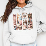 Cozy Book Lover PNG, Brushstroke Sublimation, Reading Tumbler Wrap, Bookish Sublimation Design, Digital Download, Bookworm Clipart