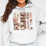 Cozy Book Lover PNG, Brushstroke Sublimation, Reading Tumbler Wrap, Bookish Sublimation Design, Digital Download, Bookworm Clipart