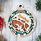 State Ornament Collection – Custom Home State & Travel Memory Ornaments
