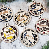 State Ornament Collection – Custom Home State & Travel Memory Ornaments